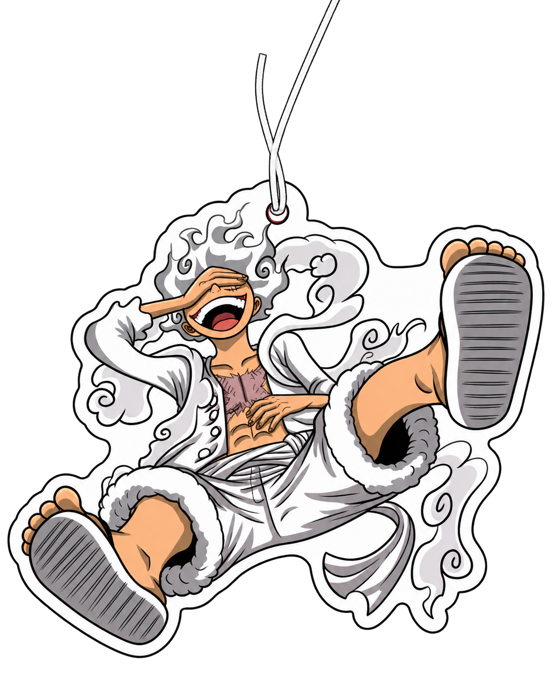 One Piece Luffy Gear 5 Duftbaum – Auto Lufterfrischer